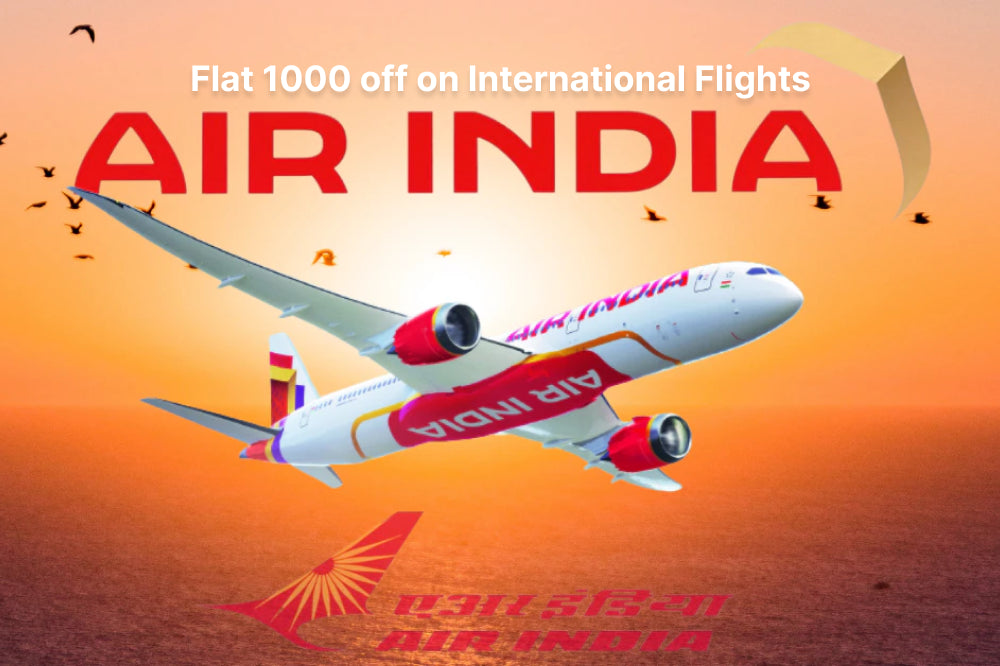 Flat 1000 off on International Flights