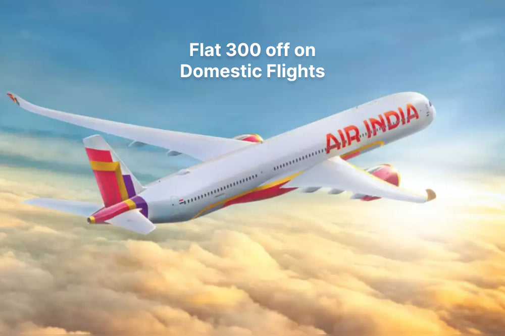 Flat 300 off on Domestic Flights