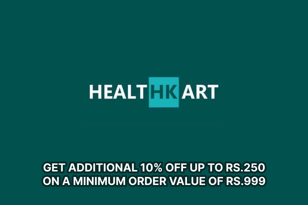 Get additional 10% off up to Rs.250 on a minimum order value of Rs.999