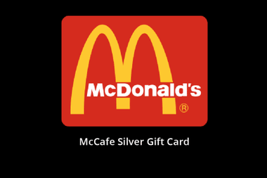 McDonald’s McCafe Gift Card -Silver