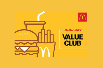McDonald’s Value Club Gift Voucher-INR 2000