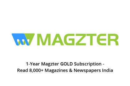 1-Year Magzter GOLD Subscription - Read 8,000+ Magazines & Newspapers India